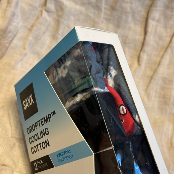 Saxx DropTemp® Cooling Cotton (2 Pack) Cooling Cotton Boxer Brief 5” (Med) - Picture 3 of 6